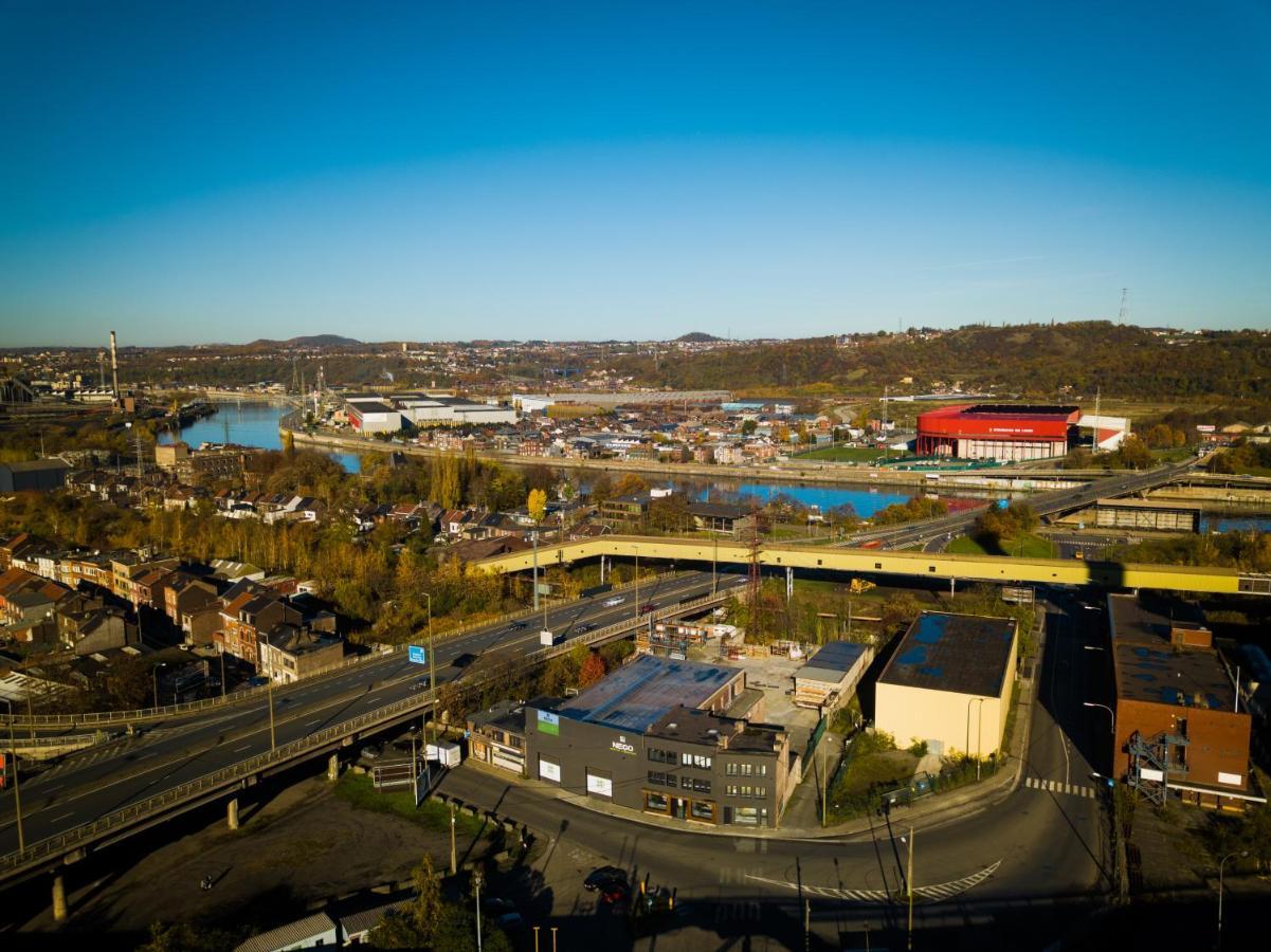 Apartamento Fenetre Sur Le Standard De Liege Ougree Exterior foto